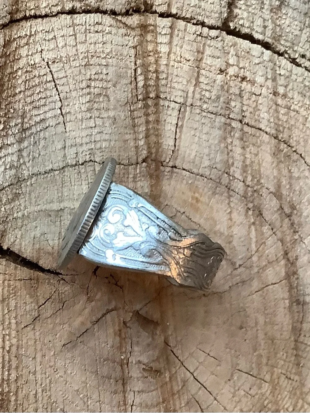 Mercury dime ring, size 7